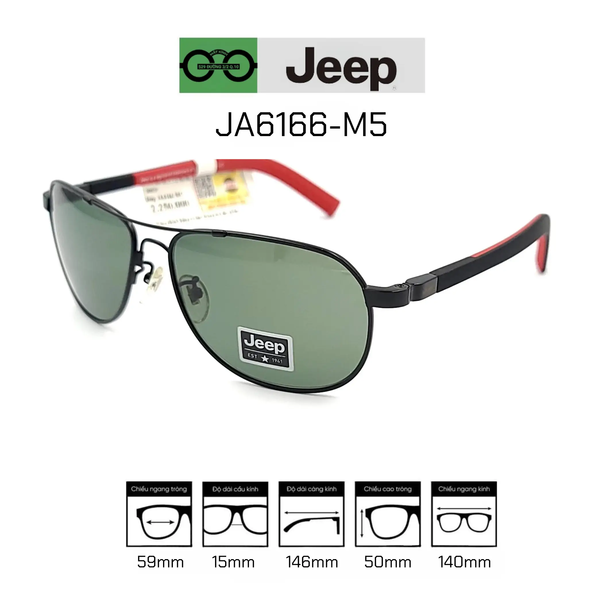 Kính mát JEEP JA6166-M5 — Ảnh nhỏ 3